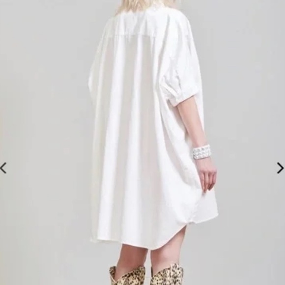 R13 oversized boxy cotton button down dress size S - Picture 3 of 7